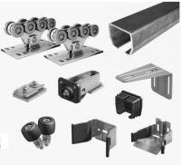 Комплект фурнитуры для откатных ворот до 700кг (8м) - неоцинкованная балка фотография