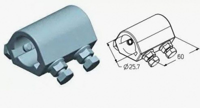 ALUTECH:  403710200 - Муфта соединительная  NAC-1KW фотография